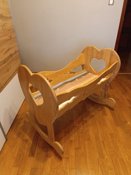 Drevená kolíska pre dieťatko, šírka (cm): 50,dĺžka (cm): 100