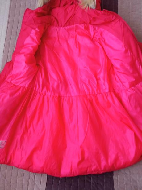 Predĺžená paperova bunda s kožušinkou, 128