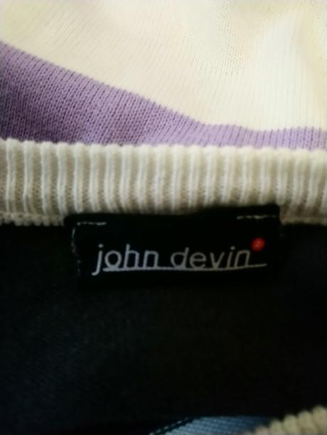Pánsky farebný pulóver, john devin, m