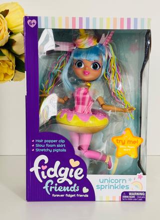 Fidgie friends unicorn sprinkles bábika s hračkou, 
