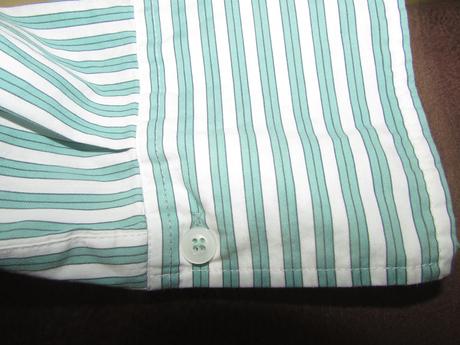 Trendy predĺžená košeľa zelený pásik zn.  s.oliver, s.oliver,40