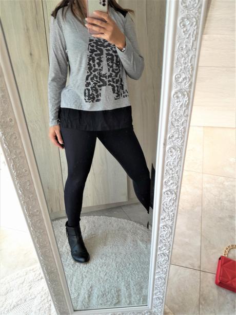 Tričko s flitrovou aplikáciou-m/l, m