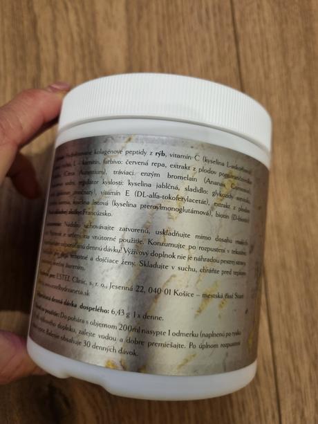 Esteľ collagen v prášku,