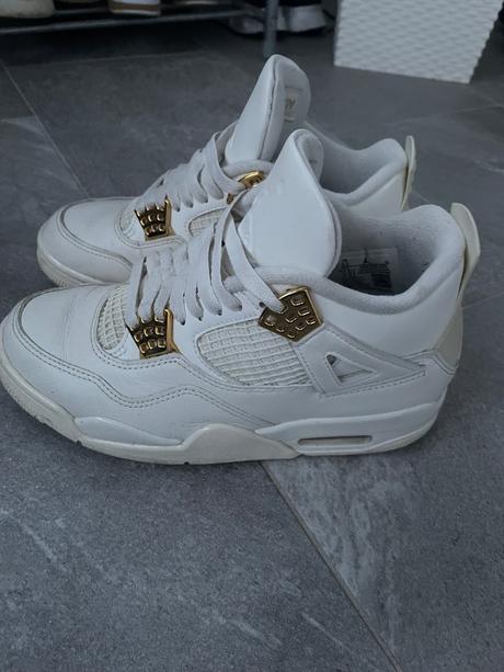 Jordan 4 retro metallic gold, air jordan,37