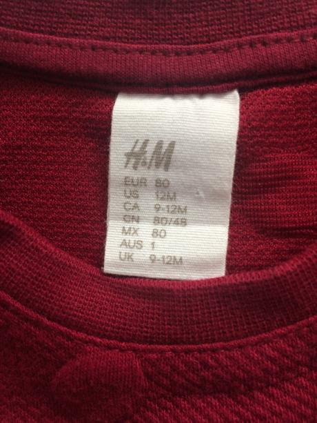 Šaty dievčenské h&m č.80, 9-12m, h&m,80