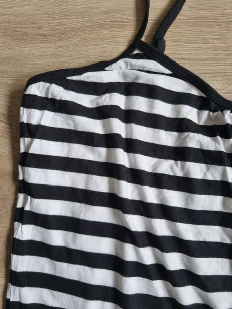 Čierno-biele pruhované tielko, m