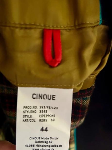 Tmavomodrý kabát zn.cinque č.44 vlna a kašmír, 44