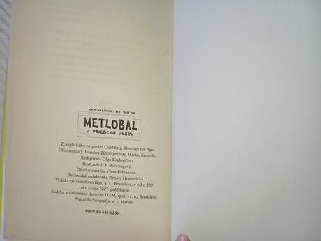 Harry potter metlobal v priebehu vekov, 