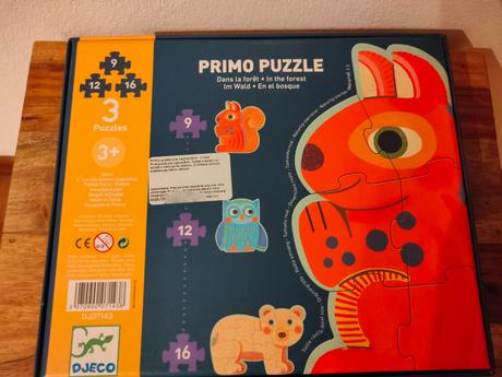 Puzzle djeco - 3 veľké zvieratká, 