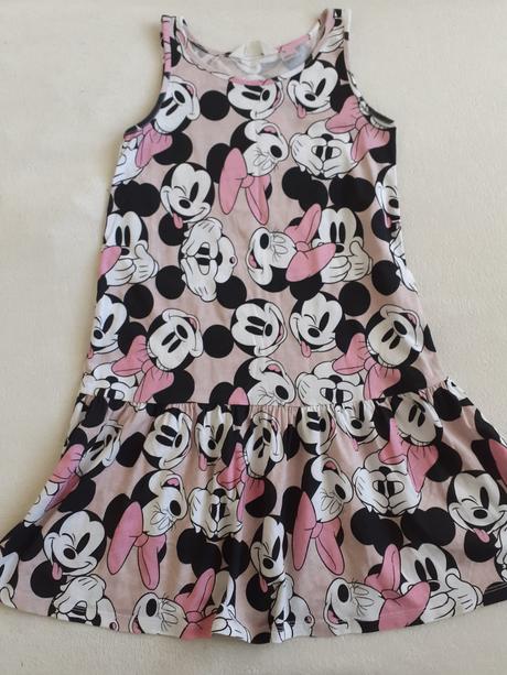 Ramienkové šaty minnie, h&m,134