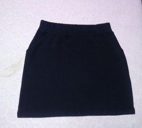 Čierna minisukňa, xs