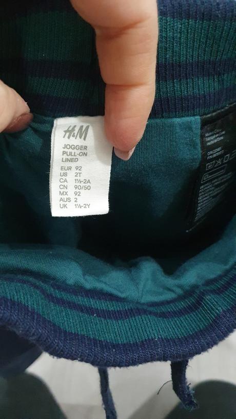 Zateplené nohavice, h&m,92