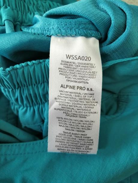 Modré technické šortky alpinepro, v36, alpine pro,36