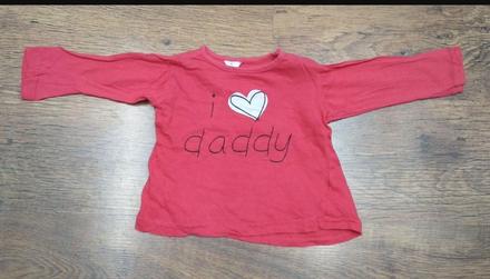 Tričko daddy srdiečko, 80