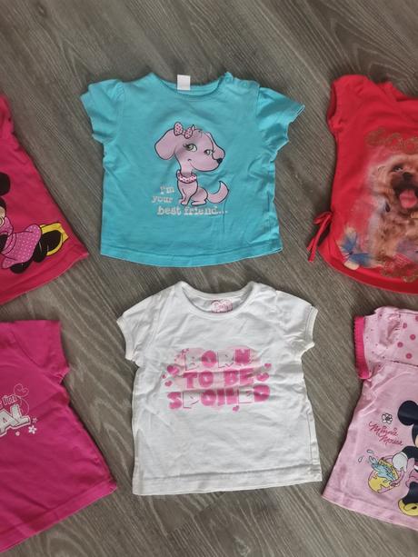 6x tričko 74/80, disney,74
