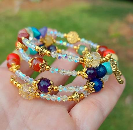 Čakrový náramok z minerálov - v harmónii, 