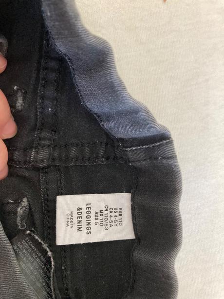 H&m nohavice / džínsové legíny č.110, h&m,110