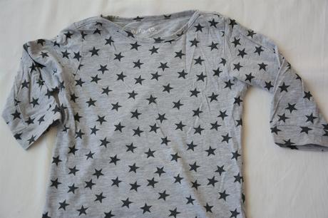 Hviezdičkové tričko na 3/4 rukáv, 128