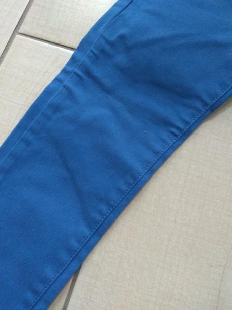 Modré nohavice s poštovným, 110