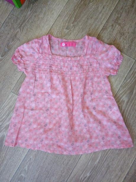 Bavlnene kvetinkove tricko/šaty 110 top stav, just play,110