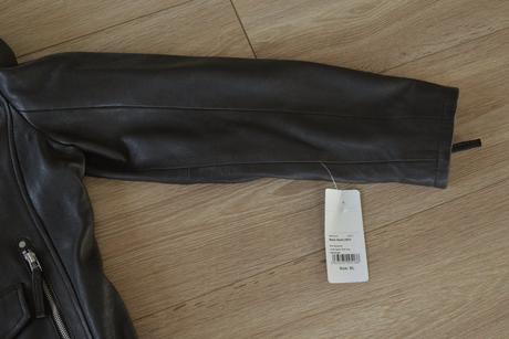 Motorkárska kožená bunda, xl