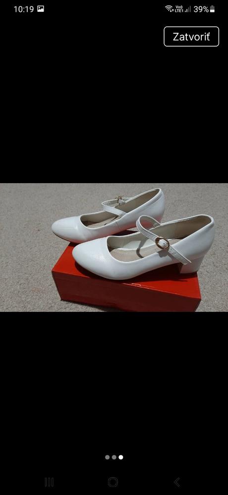 Dievčenské sviatočné topanky, 36