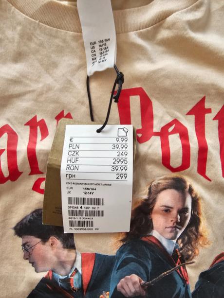 Tricko harry potter 158/164, h&m,158
