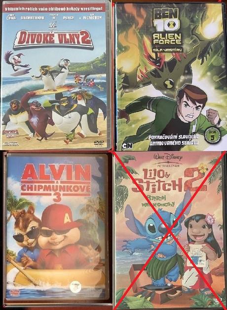 Dvd rozprávky pre deti.,