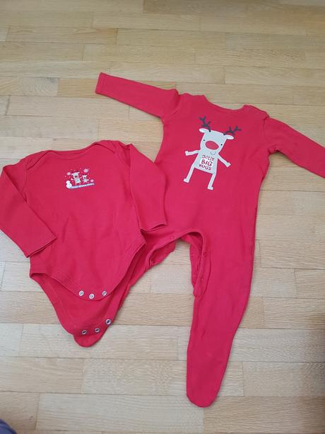 Vianocne pyzamko/overal so sobikom, f&f,74