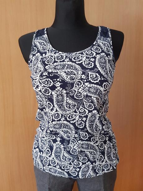 Viskózový top s čipkou jennifer taylor s/m, m