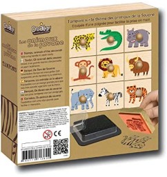 Drevené pečiatky s úchopom safari,