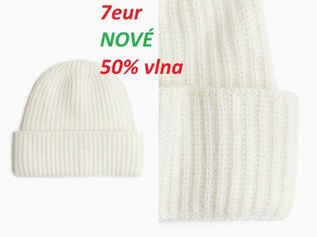 Zimné čiapky, súprava šál + čiapka, h&m