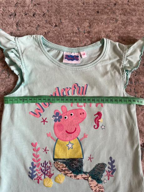 3x tričko s volánovým rukávom, 110