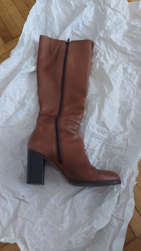 Kožené čižmy vysoké baťa 39, baťa,39