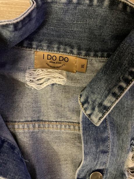 Krásna predĺžená riflová bunda, xl