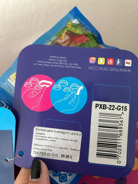 Pixie crew skolska aktovka bubblegums ružová,