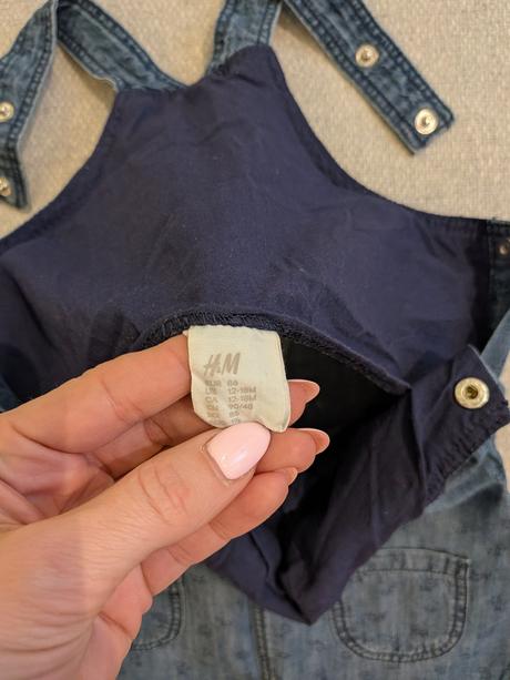 Riflové šaty, h&m,86