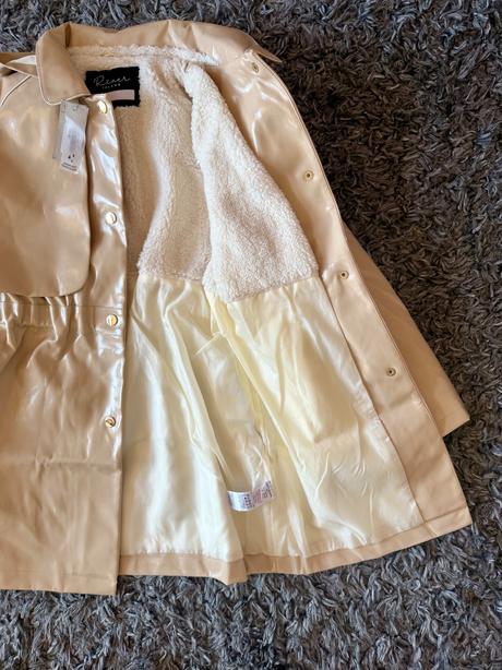 Prechodný kabát/zateplený pogumovaný kabátik, river island,134