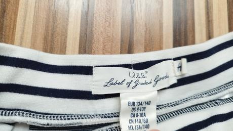 Pásikavá sukňa 134/140, h&m,134