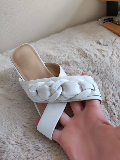 Dámske kožené šľapky, guess,39