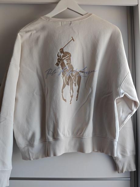 Ralph lauren ponny krasna beige mikina s-l, ralph lauren,m