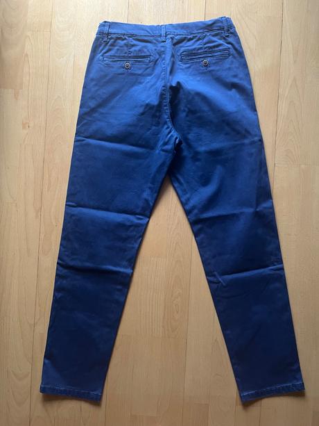 Stylove elegantne nohavice pre skolaka 12 r., original marines,158