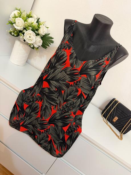Papaya london tropický top s výraznou potlačou, papaya,42