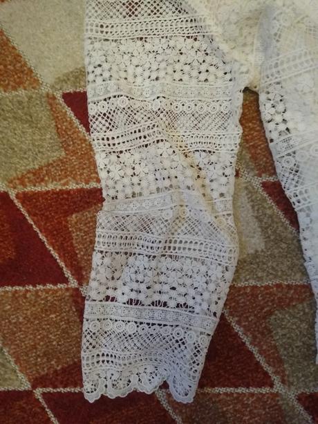 Sveter s čipkou, xl