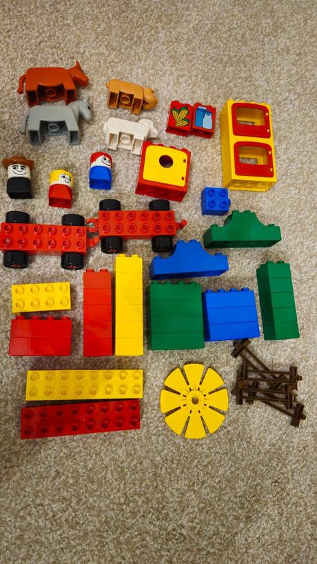 Lego duplo vedro so zvieratkami, vlacik, 