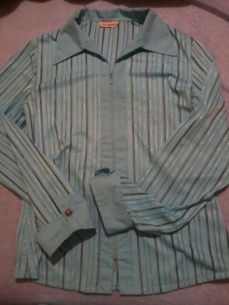 Modrá a žltá blúzka, bielo-čierna košeľa, m