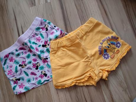 Kraťasy šortky tweety minnie, disney,98