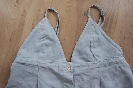Mäkkučký ľanový riflový top zara, zara,s
