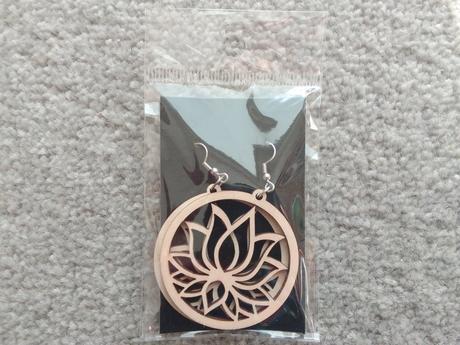 Náušnice s motívom lotosového kvetu, 