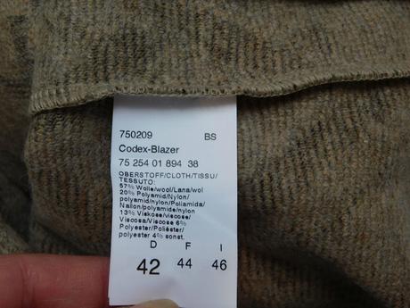 Luxusny damsky vlneny blejzer, 42